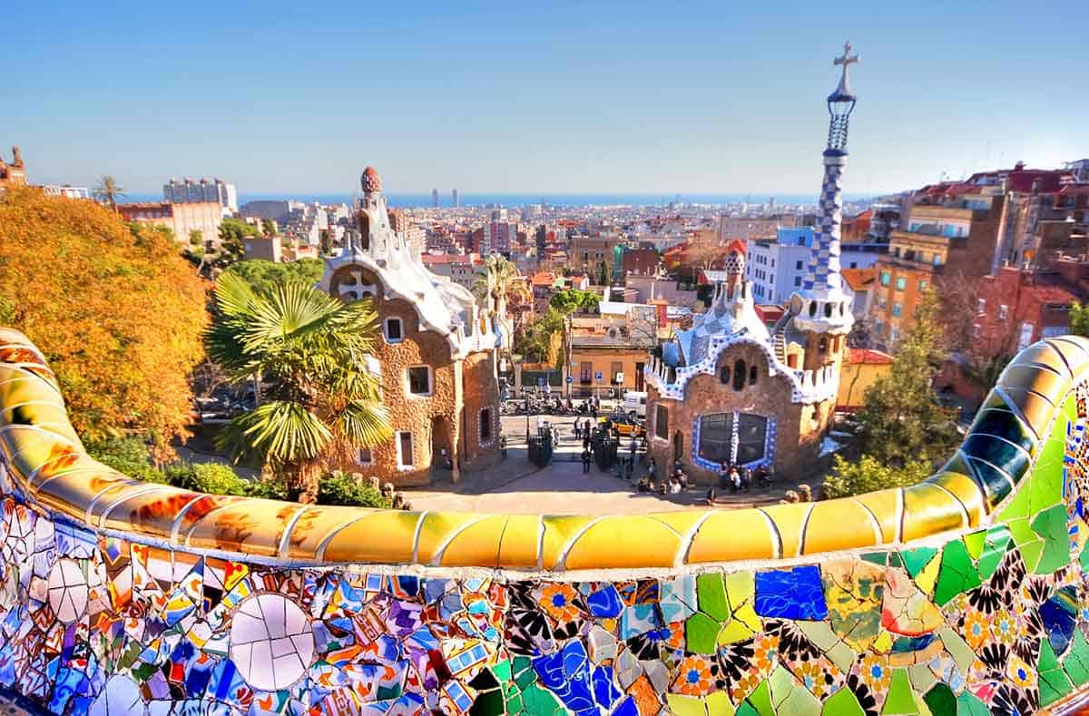 Gaudi's Park G&uuml;ell in Beautiful Barcelona
