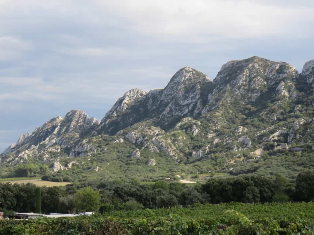 Mountains outside St. Paul de Mausole in St-R&eacute;my de Provence, France