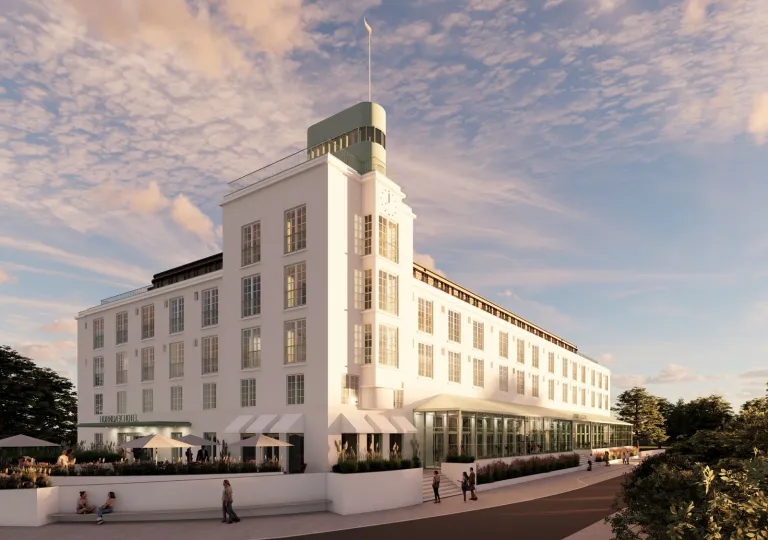 Exterior of the CORI Hornbæk Hotel, Denmark.