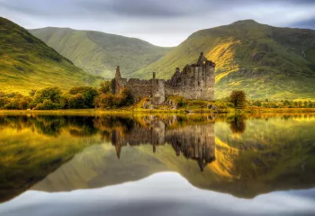 Castle ruins in scotland