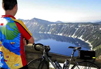 Crater Lake Oregon biking