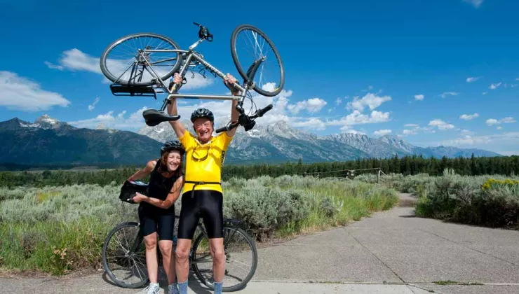 Biking in Yellowstone and Grand Tetons