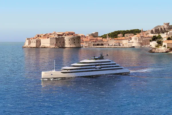 Emerald Cruise ship off the cost of Croatia