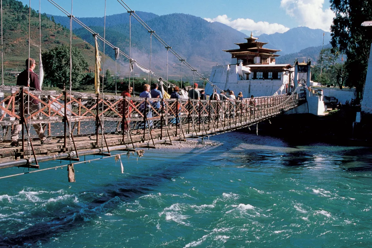 Bridge over blue water