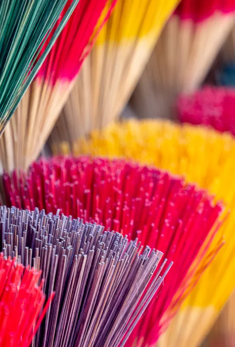Colorful incense in Vietnam