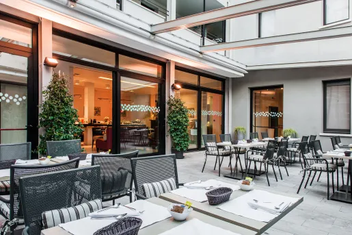 Dining View of Hotel Casa Poli
