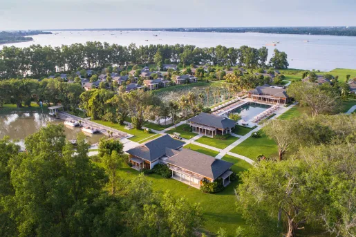 aerial view of azerai hotel