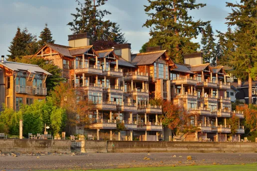 large building with balconies