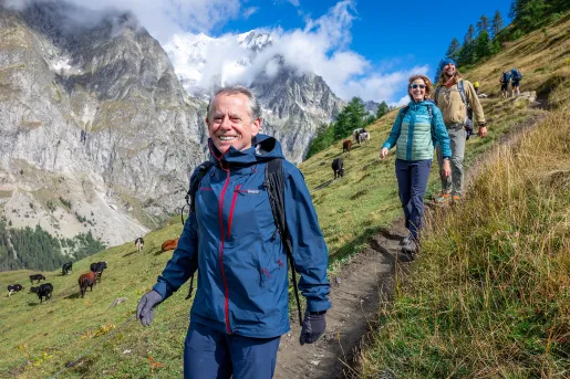 Backroads hikers in the Swiss Alps