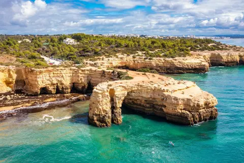 Edge of a cliff by the ocean