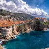Shot of the coastal Dubrovnik City Walls.
