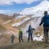 Hiking Snow Caps Iceland