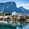 Coastal Town Fin Mountains