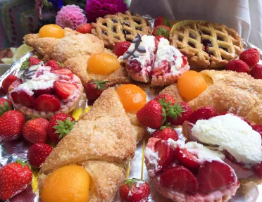A plate of treats