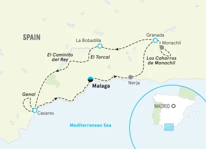 Map of Southern Spain