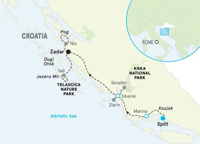 Croatia map