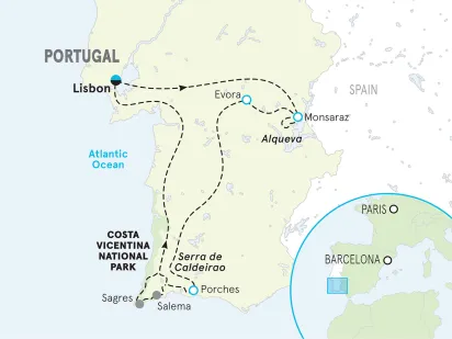 Portugal Algarve and Alentejo Easygoing E-Bike Tour